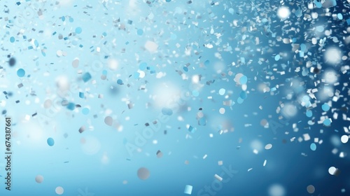 Soft blue confetti