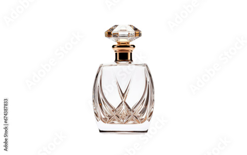 Detailed Fragrance Bottle in Realism On White or PNG Transparent Background