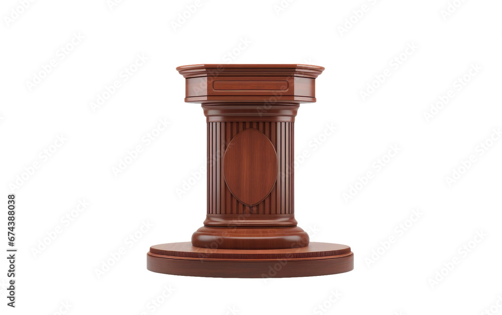 Detailed Speaker's Stand in Realism On White or PNG Transparent Background Detailed Speaker's Stand in Realism On White or PNG Transparent Background