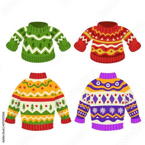 Set of Ugly Sweater Collection