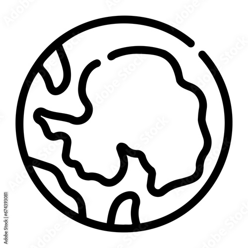 antartica Line Icon