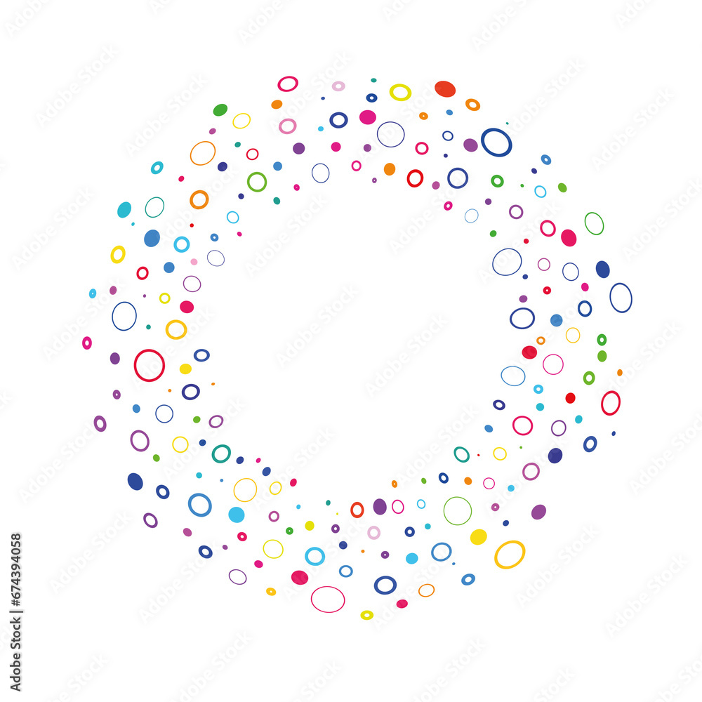 abstract colorful circle 