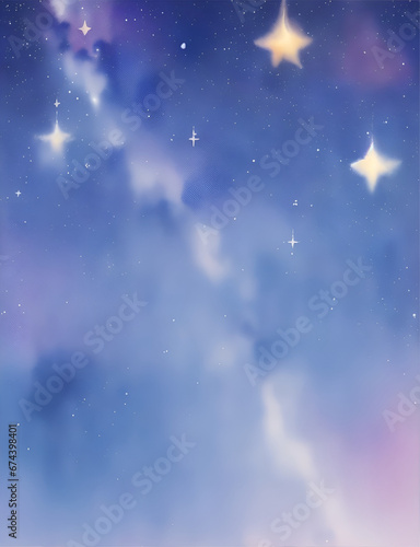 A stunning night sky with a vast array of stars. The stars are of different sizes and colors, and they twinkle in the darkness. The image is peaceful and serene