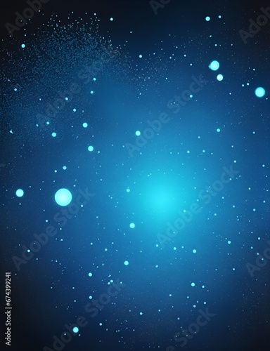 Blue glitter abstract background, vertical composition