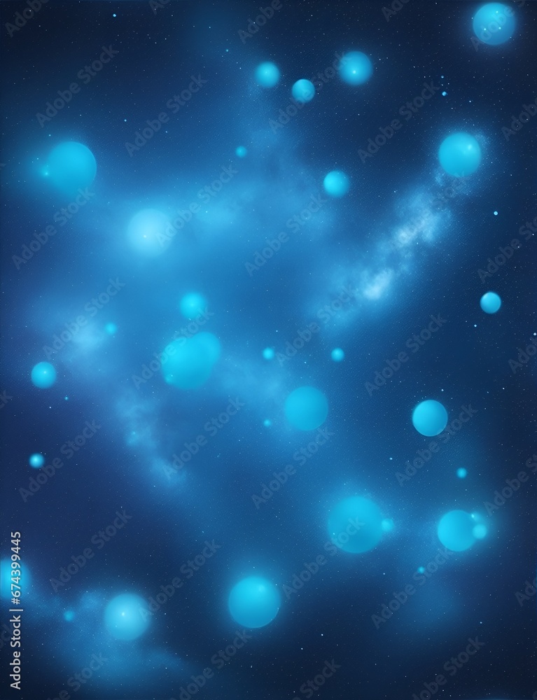 Blue glitter abstract background, vertical composition