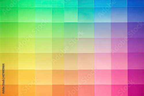 Green, lime, lemon, yellow, orange, coral, peach fuzz, pink, lilac, orchid, purple, violet, blue, jade, teal and beige color gradient. Spectrum. Template. Web design. Grain, abstract. Blocks