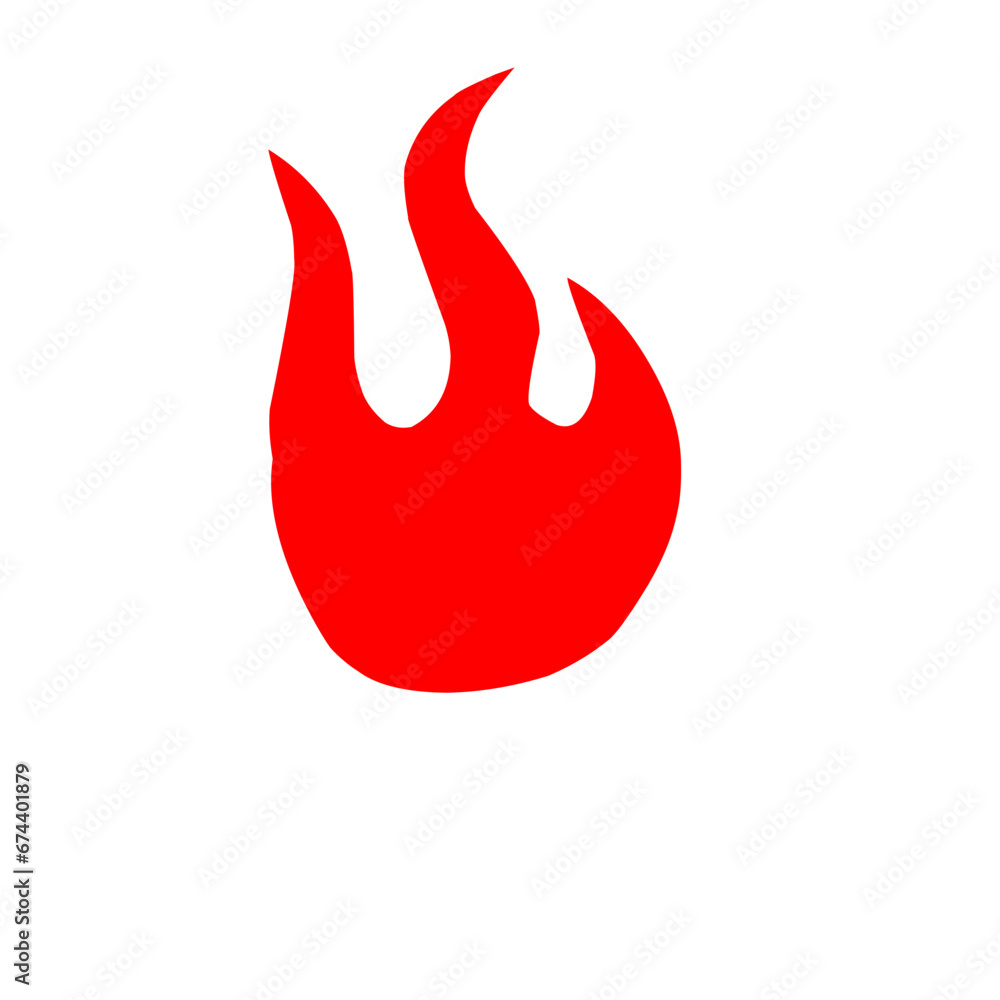 Flat Fire Icon Flat Fire Icon