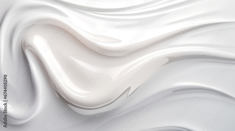 White viscous liquid isolated on solid background. White cosmetic cream. Skin care product for beauty industry White viscous liquid isolated on solid background. White cosmetic cream. Skin care product for beauty industry