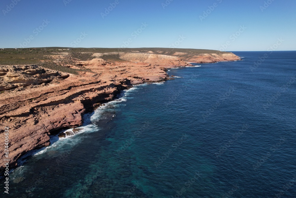 Aerial drone photo of Kalbarri Coastal Walk