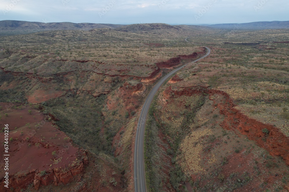 Aerial drone photo of remote WA landscape