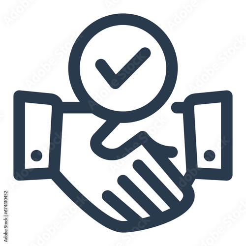 Dealing on Corporate Environment Icon