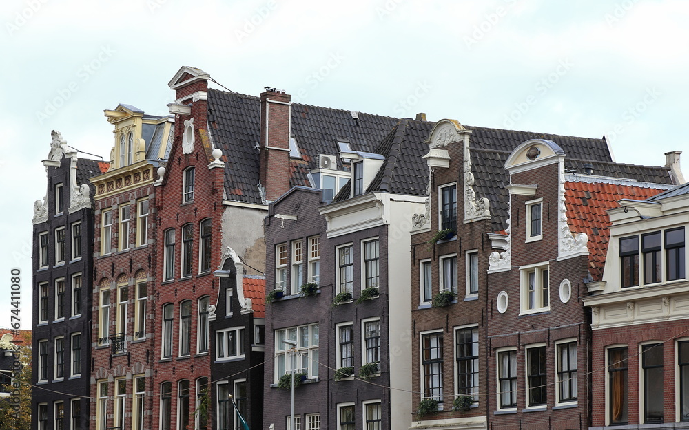Amsterdam Herengracht Canal House Facades, Netherlands