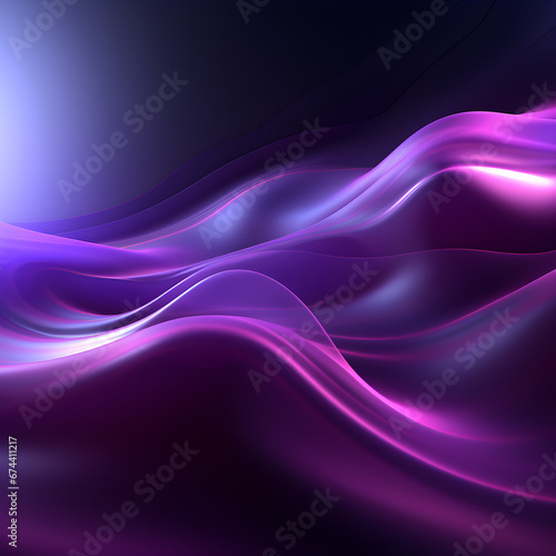 Purple 3d glowing shiny lines effect vector background. Luminous white lines of speed. Light glowing effect. Light trail wave, fire path trace line and incandescence curve twirl.
