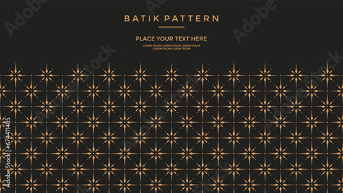 Luxury Batik Pattern Vector Template