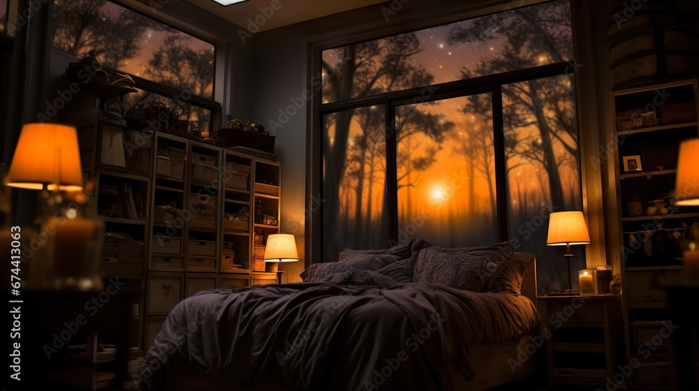room in the night romantic beautiful home bedroom decoration idea