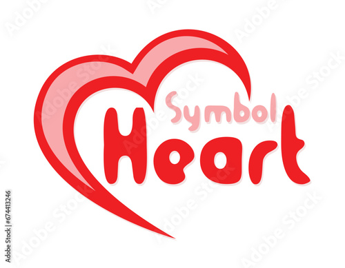 Symbol of the stylized red heart.