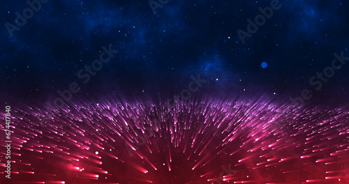 Light shiny particles background Abstract light and shiny particles.