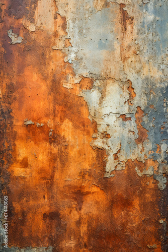 Abstract grungy, old textured wall, rusty flaky surface. Worn out background for banner, montage, collage or texture.