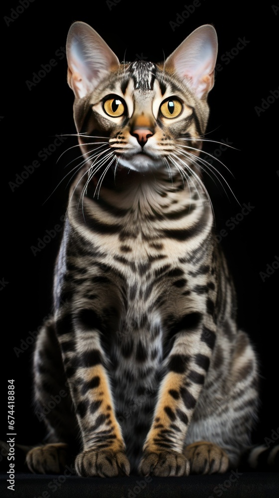 Portrait of a Curious Bengal cat Portrait of a Curious Bengal cat