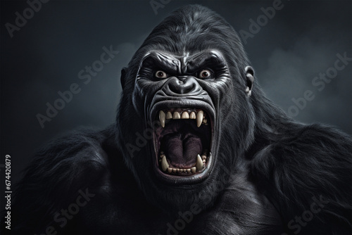 photo of a gorilla laughing © Imor