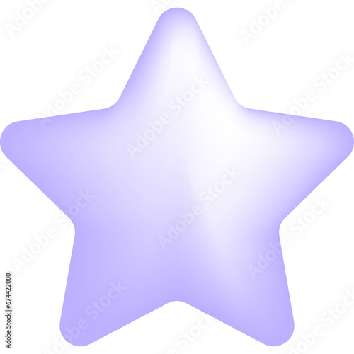 purple star icon on white
