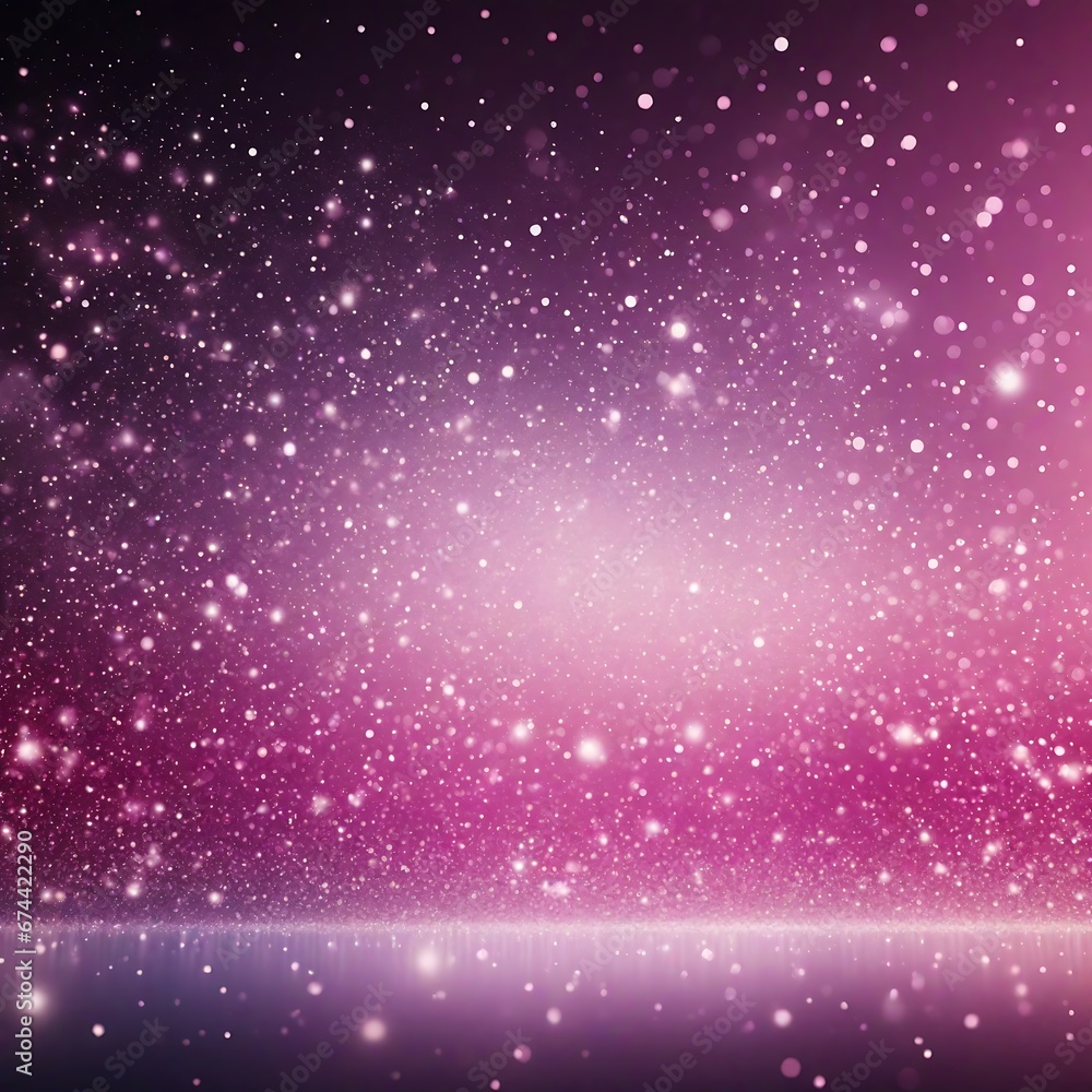 Futuristic digital  pink flowing particles wave and sparkling light abstract background. A Generative AI Digital Illustration.