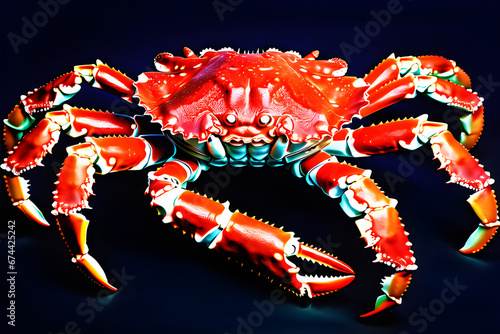king crab. generative AI.