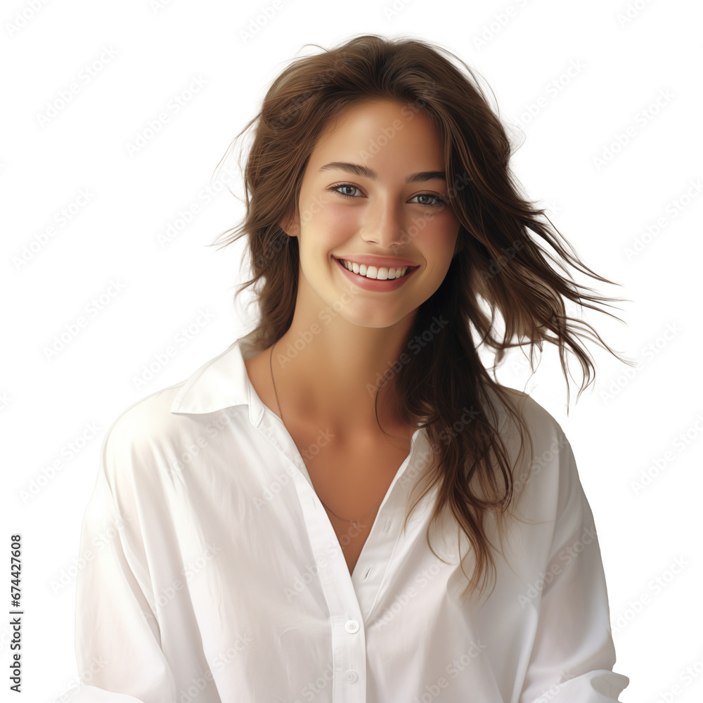 Smiling gorgeous girl in warm knitted sweater portrait. Pretty romantic young woman posing touch chin with hand looking at camera. Studio shot on white copy space. Autumn, winter fashion, comfort Smiling gorgeous girl in warm knitted sweater portrait. Pretty romantic young woman posing touch chin with hand looking at camera. Studio shot on white copy space. Autumn, winter fashion, comfort