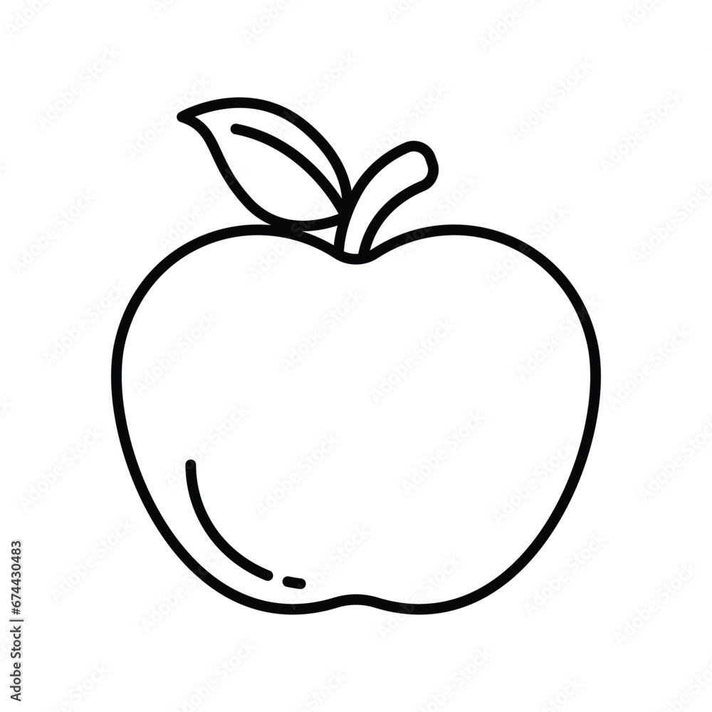 Apple icon vector sign and symbol on trendy design for design and print. Apple icon vector sign and symbol on trendy design for design and print.