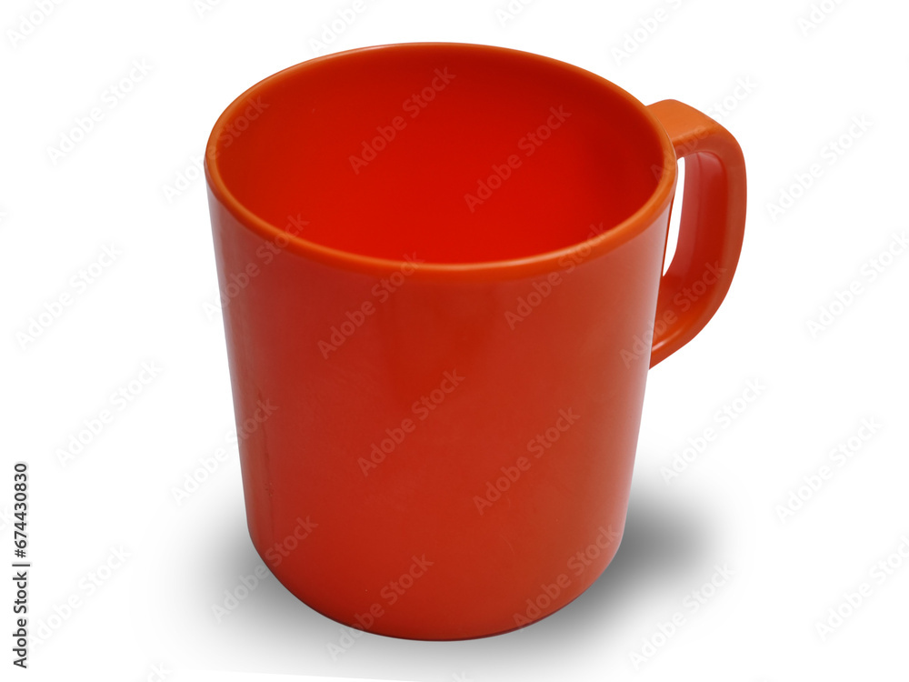 Orange cup mug drink isolated on on white Orange cup mug drink isolated on on white