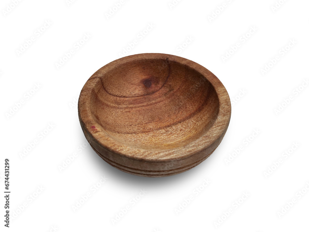 Wooden textured mortar bowl plate , cut out isolated Wooden textured mortar bowl plate , cut out isolated