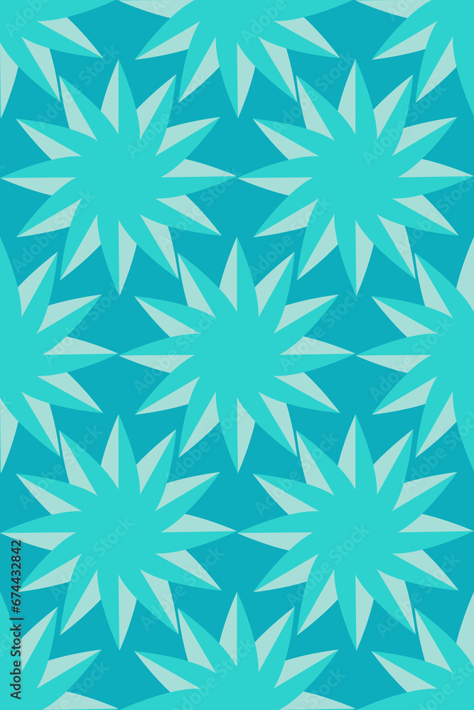 Seamless abstract pattern. Geometric background with flowers. Seamless abstract pattern. Geometric background with flowers.