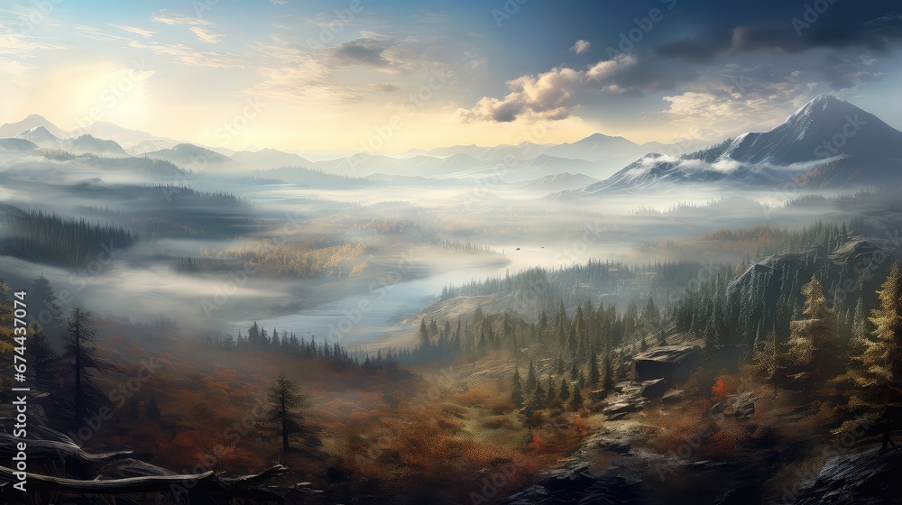 forest valley wood fog landscape illustration nature misty, mist environment, mountain mystic forest valley wood fog landscape forest valley wood fog landscape illustration nature misty, mist environment, mountain mystic forest valley wood fog landscape