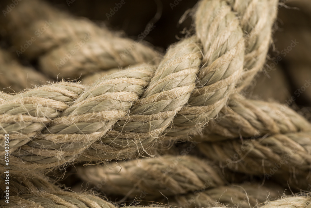 Old rope close up Old rope close up