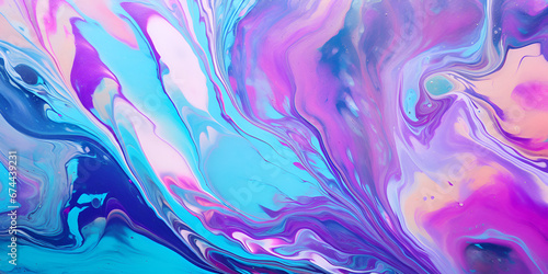 An abstract painting with blue pink and purple colors Captivating Waves And Swirls A Mesmerizing Abstract blue and purple Texture Created With Liquid Acrylic Ai Generative