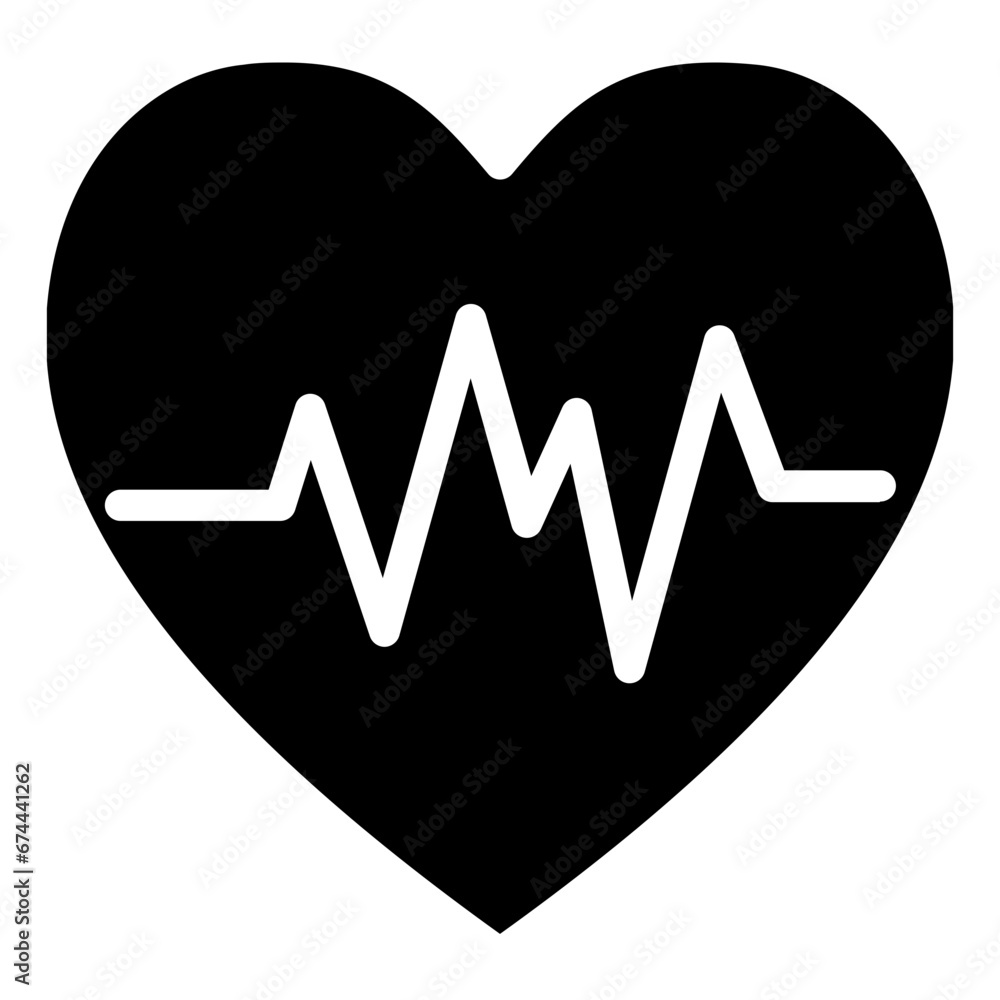 Heart Rate glyph icon Heart Rate glyph icon