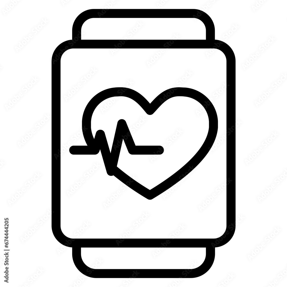 Smartwatch line icon Smartwatch line icon