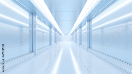 abstract space clean corridor background illustration texture perspective  empty technology  office blurred abstract space clean corridor background