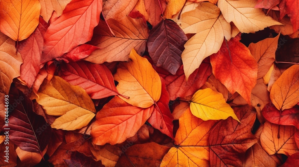 autumn leaves background generated by AI tool autumn leaves background generated by AI tool