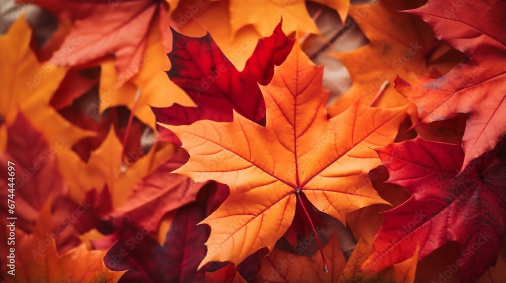 autumn leaves background generated by AI tool autumn leaves background generated by AI tool