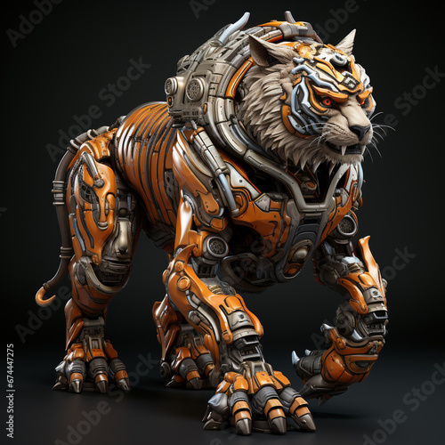 3D tiger robot © avivmuzi