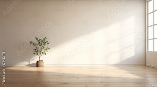 room empty inside nature background illustration bright wall, product clean, abstract architecture room empty inside nature background