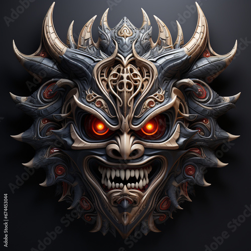 3d cartoon god of darkness