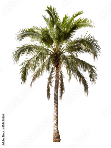 Palm tree isolated on transparent background