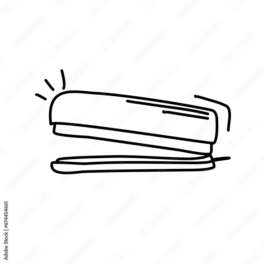 Doodle picture of stapler. Hand drawn vector illustration. Doodle picture of stapler. Hand drawn vector illustration.