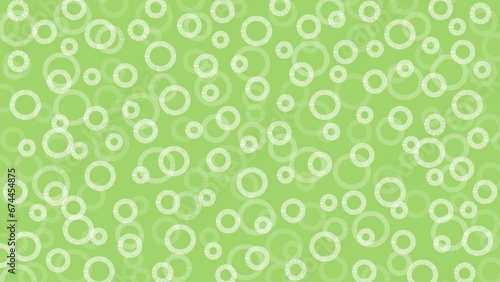 Green seamless pattern with drops