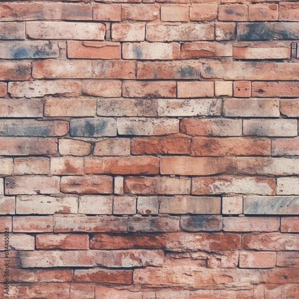 Obraz premium red brick wall texture