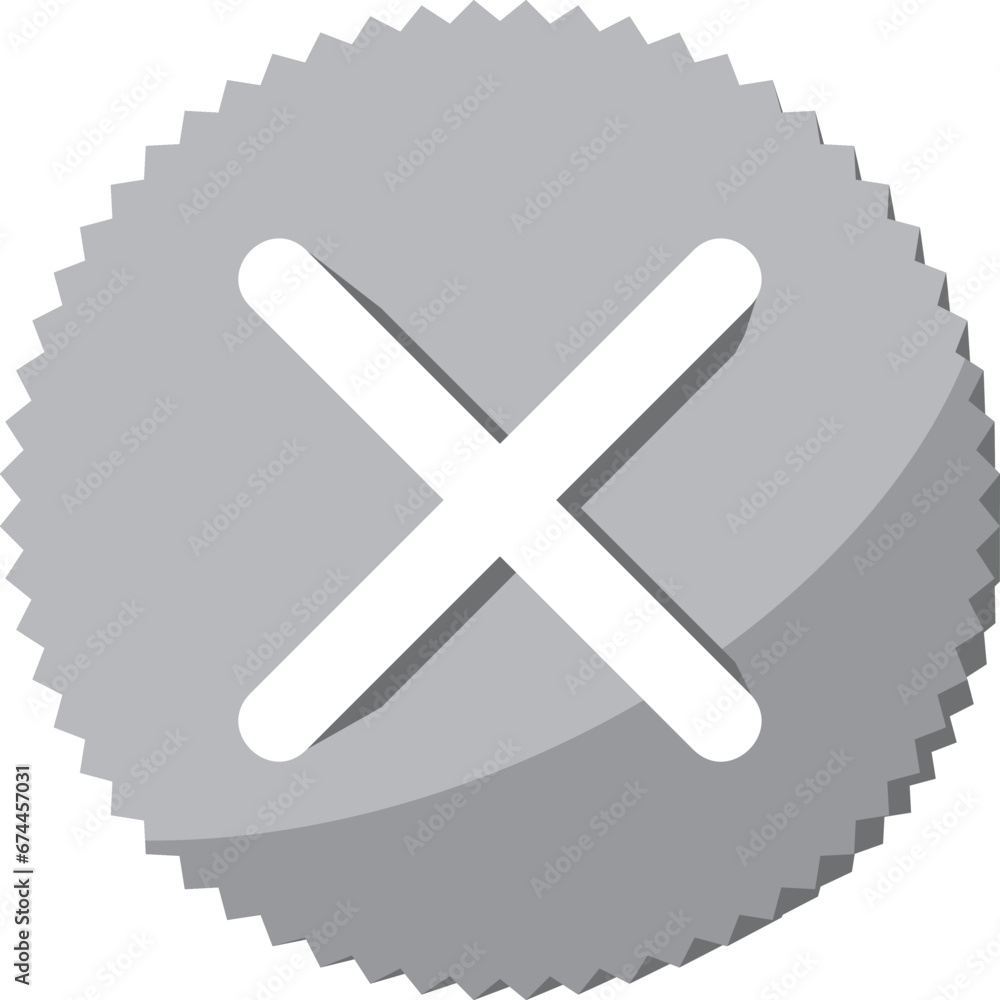 3d icon isolated on white background. best choice for Delete icon.Blocking symbol.Wrong choice element.Exit sign. Remove concept.Cancel cross sign.Flat design.Vector Illustration 3d icon isolated on white background. best choice for Delete icon.Blocking symbol.Wrong choice element.Exit sign. Remove concept.Cancel cross sign.Flat design.Vector Illustration