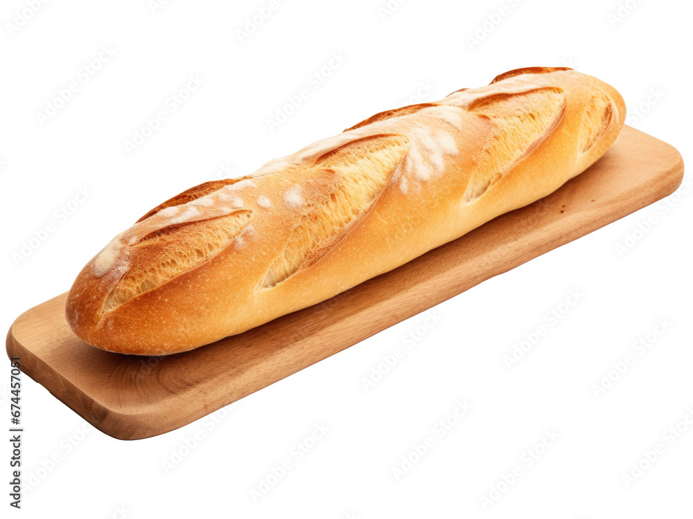 Ciabatta isolated on transparent  background 