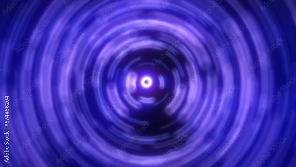 Abstract background of bright blue glowing energy magic radial circles of spiral tunnels made of lines Abstract background of bright blue glowing energy magic radial circles of spiral tunnels made of lines